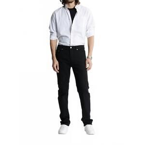 NEW JACHS NEW YORK stragiht leg summer commuter 5-pocket pants in black